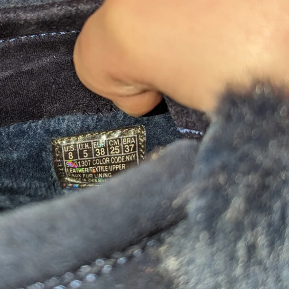 NWOT Skechers Bobs Alpine Leather Faux Fur Lace Up Ankle Booties Boots 8 - Picture 8 of 8